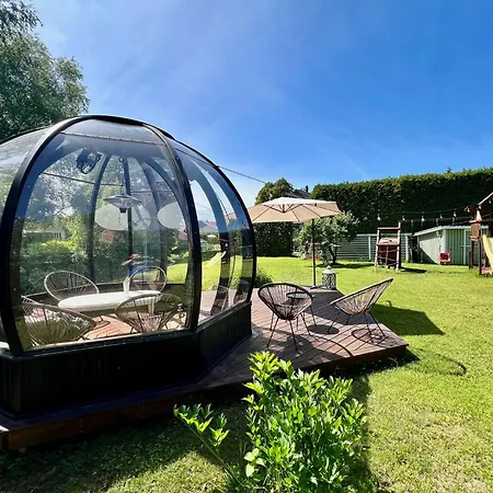 Private Family With Sauna, Hot Tub, Playground And Outside Lounge Area *