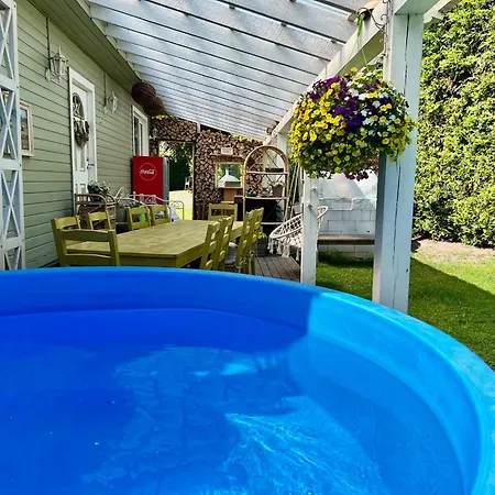 Private Family With Sauna, Hot Tub, Playground And Outside Lounge Area Pärnu