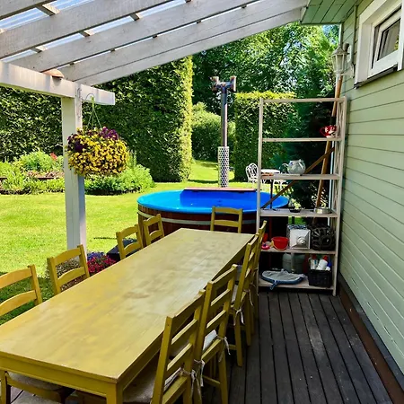 Private Family With Sauna, Hot Tub, Playground And Outside Lounge Area Villa